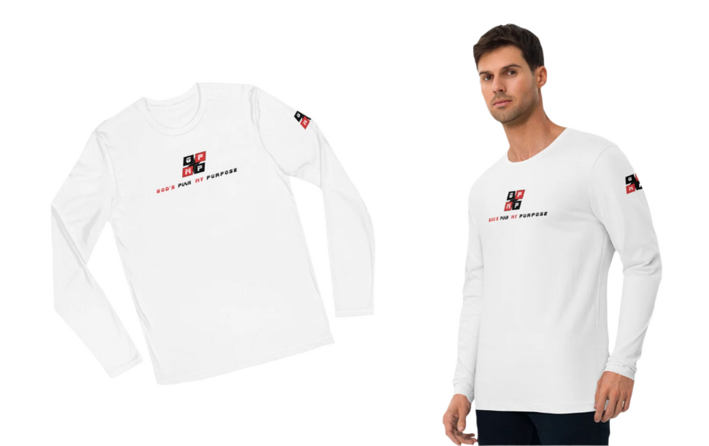 White Diamond Fitted Shirt with premium cotton, sleek design, and GP:MP logo.