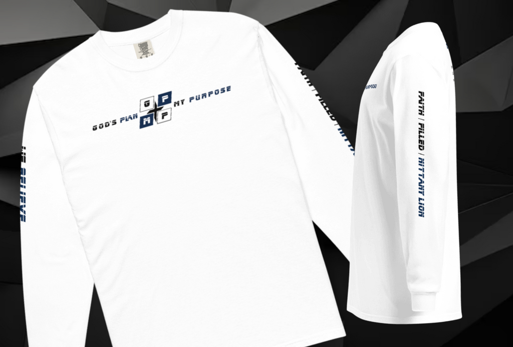 Faith-Filled-Nittany Lion Premium Shirt with God's Plan logo and "Faith-Filled-Nittany Lion" design.