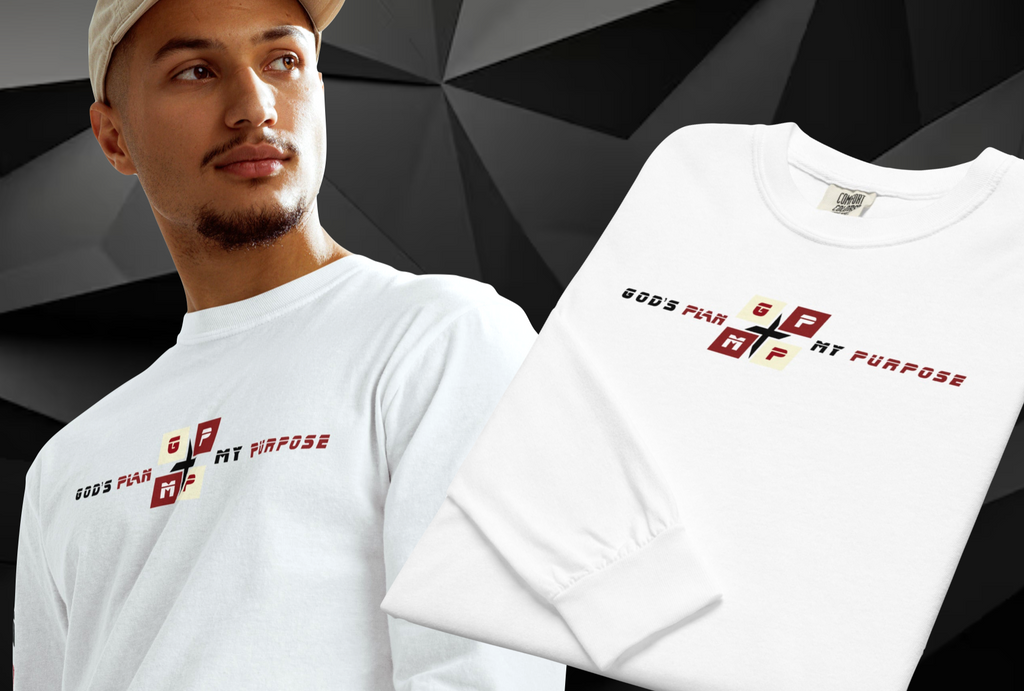 Faith-Filled Sooner Fan Premium Shirt, God's Plan My Purpose design, comfortable and durable long-sleeve apparel for fans.