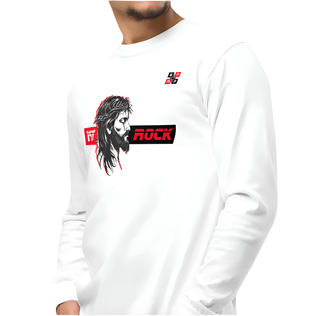 My Rock Premium Long Sleeve Shirt with graphic design, garment-dyed for comfort, 100% ring-spun cotton, relaxed fit.