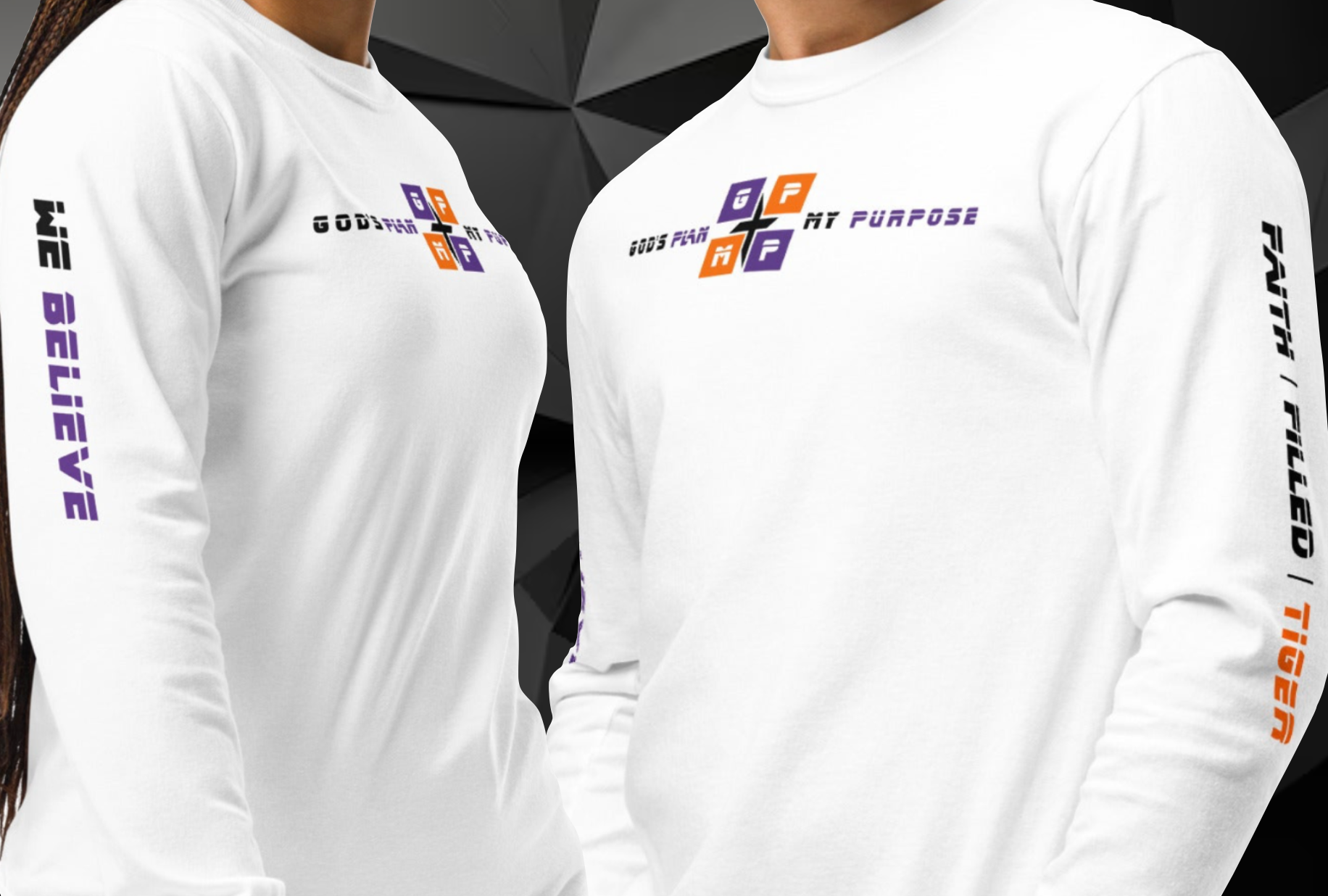Faith-Filled-Tiger Premium Shirt featuring Clemson colors and inspirational text.