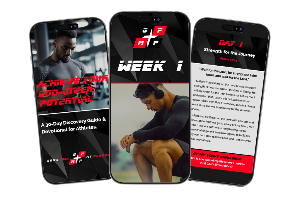 30-Day Discovery Guide for Athletes digital app view on mobile devices.