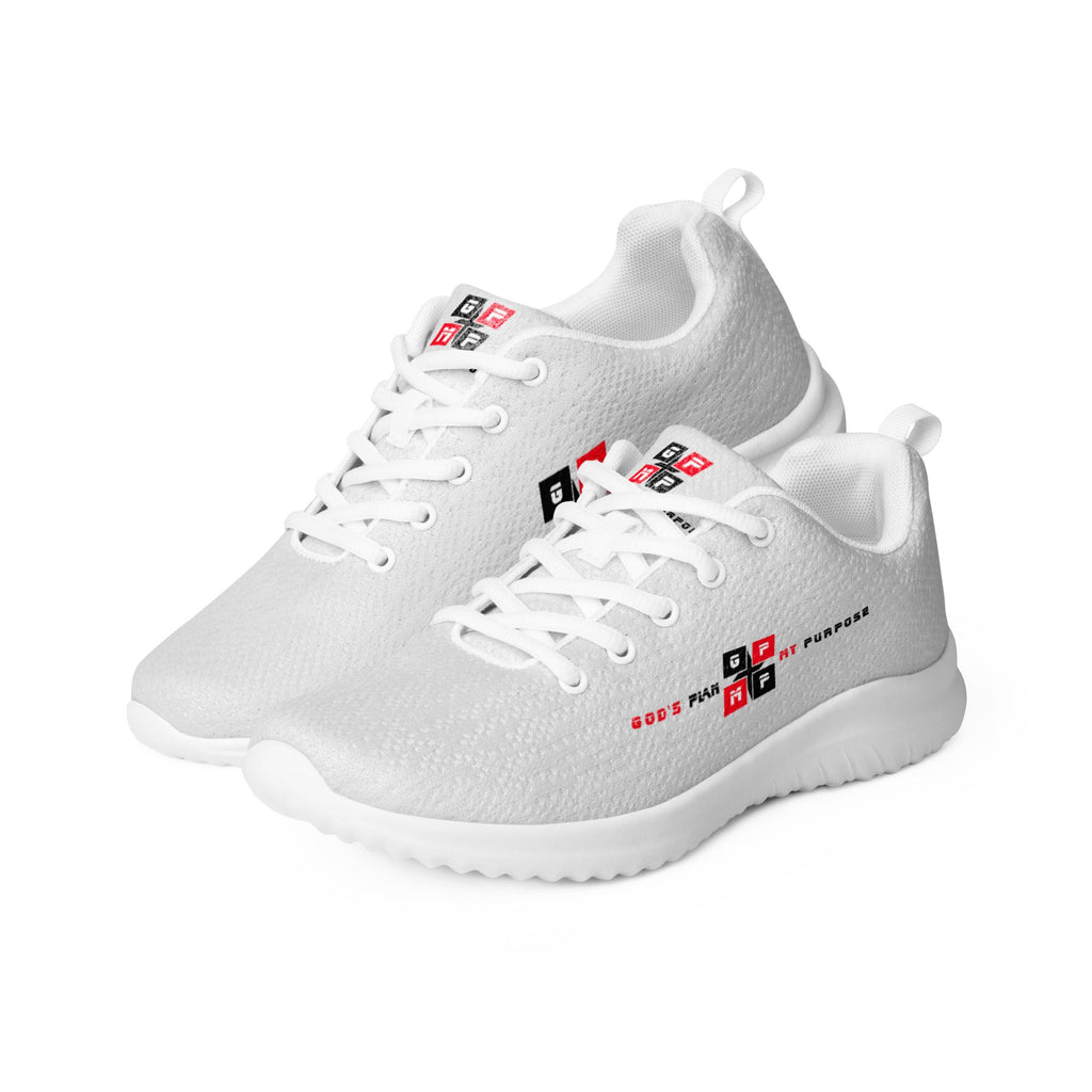Gray Men’s Flyknit Athletic Shoes with rubber outsole, soft insole, and lace-up design.